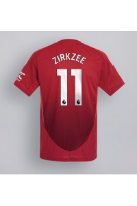 Manchester United Joshua Zirkzee #11 Voetbaltruitje Thuis tenue 2024-25 Korte Mouw